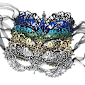 Miniatyrbilde 1 av 4: 5 stk. Blonderte Masker for Kvinner - Lace Mask for Kveldsfest, Ball, Jenterfest og Kostymer