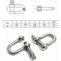 Miniatyrbilde 2 av 3: 4 Stykker M8 Rustfritt Stål D-Sjakler, Gjenget, For Kraftig Rigging, Resirkuleringskjøretøy, Tauing, Lett å Bære