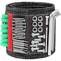 Miniatyrbillede 1 af 5: Sort Magnetarmbånd, Allisable Værktøjsbælte Med 15 Stærke Magneter Til At Holde Skruer, Bolte, Bore, Værktøjs Holder Gadgets Til Konstruktion, Rep
