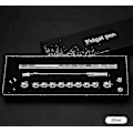 Miniatyrbild 2 av 5: Modulär Magnetisk Magisk Fidget Penna DIY Design Neutral Kul Polar Med Ask För Presenter Silver Silver