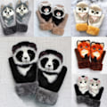 Miniatyrbillede 1 af 2: RYI)Animerede fuldfinger vintervarme 3D dyrevanter