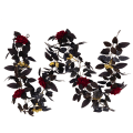 Miniatyrbillede 3 af 5: Falske Rose Vine Blomster Halloween Væghængende Silkeblomst Rattan Ivy Hjem Kontor Dekoration Husopvarmningsgave