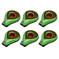 Miniatyrbillede 2 af 4: 6 stk. Coasters Drinks Oppustelige Kop Coaster Pool Floats Cup Holder Drikkevare Float Grøn 26X20X8CM Green 26X20X8CM