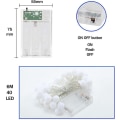 Miniatyrbillede 4 af 5: Spherical String Lights, 6m 40 LED Små Kugler, Batteridrevet Indendørs Og Udendørs Dekorationsbelysning, Til Hjem/soveværelse/have/balkon/fest/jul