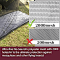 Miniatyrbillede 2 af 5: Camping Myggesigte Sengetelt Kompakt og Ultralet til Rejser, Huller Mesh Net til Camping og Vandreture, Uden Sovemadras