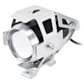 Miniatyrbillede 1 af 4: Elektrisk Motorcykel Bil Lys Laser Kanon U5/U7 Angel Eye Pedalcykel Modificeret LED Forlygte Sølv