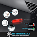 Pikkukuva 3 / 5: RYI) 2 kpl LED-takavaloja polkupyörään, erittäin kirkkaat ja USB-ladattavat