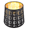 Miniatyrbillede 1 af 2: Linen Lampskærm Bordlampe Tekstil Lampskærme Natbord Lampe Skærm Vægskærm Skrivebordslampe Skærm Sort 25x20cm Black 25x20cm