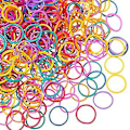 Pikkukuva 1 / 5: 1000 Mini Kumilenauhaa, Pehmeä Elastinen Nauha Kumilenauhalla, Sopii Lasten Punoksiin Värikkäät colorful