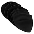 Miniatyrbillede 3 af 3: 3 Par Brystpudeindsatser Brystpudeindsatser Brystsvampindsatser Sports Yoga Brystindsatser Sort 14X13CM Black 14X13CM