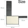 Miniatyrbilde 2 av 5: Katt-ripesmatte Sofa Armlening Beskyttelse Ripestolpe for Sisal Kattklør Armlening Beskyttelse - Venstre Side 60x50cm