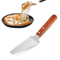 Miniatyrbild 2 av 4: Pizza spade i rostfritt stål med trähandtag, pizzaskuff för pizzasten, brödspade, kakskuff, pizzaspade