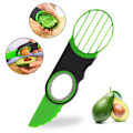 Miniatyrbillede 2 af 5: Køkkentilbehør Multifunktionel Frugt Avocado Skærer 3 i 1 Avocado Skærer*ryy Green