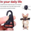 Miniatyrbilde 5 av 5: 12 stk 25mm Forstørret Munn Klips Sling Spenne Olecranon Haken for Nøkkelring Snap Hooks Fjellklatring Spenne