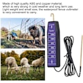 Miniatyrbillede 4 af 5: Elektrisk Gærde Tester, Indikatorlys Bærbar Vandafvisende Spændingsmåler Til Husdyr Hjem Have (1 stk, Lilla)