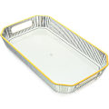 Miniatyrbillede 1 af 3: Frugtbakke Frugt Serveringsbakke Dekorativ Plastik Serveringsbakke Morgenmadsbakke Snack Serveringsbakke Grøn Green 32.5X18.8X4.5CM