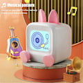 Miniatyrbilde 4 av 5: RYO_Mini TV Nattlys Skrivebordsdekorasjon Musikk Bluetooth Wifi APP Smart Kontroll Aksjer Bilder DIY Display B CyanBlue