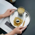 Miniatyrbilde 4 av 4: Nordisk Rund Kaffebrett Snacks Smykkedisplaybrett (L)
