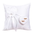 Pikkukuva 1 / 2: 1 kpl Neliömäinen Sormustyyny Kukallinen Sormuspehmuste Sormustenkantaja Häätyyny (valkoinen)Valkoinen20*20cm White 20*20cm