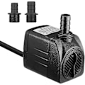 Miniatyrbillede 1 af 4: 25W 1500l/t Nedsænkbar vandpumpe med 1,5 m strømkabel og 2 dyser