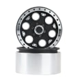 Pikkukuva 2 / 5: 4 kpl Metallia 2,2 tuuman Beadlock RC-vanteet Yhteensopiva 1/10 RC-maastokulkijan kanssa Traxxas Trx4 Axial Scx10 Rbx10 W