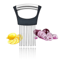 Miniatyrbillede 5 af 5: Rustfrit Stål Løgskærer, Kartoffelholder, Tomatskærer, Perfekt til Skæring af Grøntsager, Kartoffel, Citron, Skærer, Rustfrit