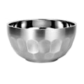 Miniatyrbillede 2 af 3: 304 Rustfrit Stål Dobbeltlags Isoleret Tykk Skål Madskål Salatskål (sølv 12,9 cm)Sølv 13,8 * 13,8 CM Silver 13.8*13.8CM