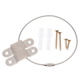 Miniatyrbilde 2 av 2: 5 Sett Barnsikkerhetssele Anti-Velting Møbelanker Møbelveggstropper Møbelstropper W Silver 25x0.3x0.1cm