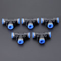 Miniatyrbillede 4 af 5: 5 stk. Havevandsslange Fittings Vandhane Slangeforbindelse 3-vejs Pneumatisk Hurtigkobling Push-in-8mm Slangeforbindelse til Forbindelse af Vandledning