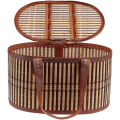 Pikkukuva 3 / 3: Kudotut säilytyskorit Rustic-leipäkori Wicker-säilytyskori Kudottu hedelmäkori Rattan-säilytyskori 30*20CM