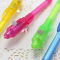 Miniatyrbillede 5 af 5: 2 stk Usynlig Blækpen Spy Pen Med UV Lys Magic Marker Børnepenne Til Hemmelig Besked Og Fest Gul Yellow