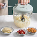 Pikkukuva 3 / 5: RYI_Manuaalinen lihamylly, pyörivä valkosipulisilppuri, valkosipulipuristin, sipuli- ja vihannessilppuri, keittiövälineet, 500/900ML Plum-900ml