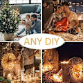 Miniatyrbild 5 av 5: LED-ljusslingor - 2m 20 LED Batteridrivna Koppartråds Vattentäta Ljusslingor för Semester Bröllop Fest Jul DIY Dekorationer, Varmvit