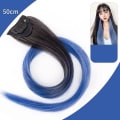Miniatyrbilde 1 av 4: 2 stk. Clip-on Rett Hårforlengelse Dame Fargegradient Farge Hengende Ørefarge Ett-stykke Highlight Farget Høy 5