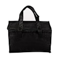 Pikkukuva 1 / 3: 1 kpl Take Away -käsilaukku Lämpöeristys Käsintehty Ei-kudottu Jääpakkaus Oxford-kangas Lounaskassi Säilytykseen Black 28X14CM