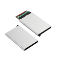 Miniatyrbillede 3 af 5: Aluminium Kort Holder Slank Kort Etui Minimalistisk Kort Tegnebog Poppes Op Kort Til Mænd Kvinder (3stk)