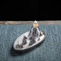 Miniatyrbillede 3 af 3: Keramisk Tilbageflow Røgelsebrænder Vandfald Røgelseholder Namaste Yoga Meditation Hjemmeindretning