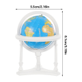 Miniatyrbillede 2 af 4: Dukkehust Globe Miniature Ornament Dukkehust Dekoration Verdens Globe Model Til Dekoration Rød 8.1X5.5X5.5C Red 8.1X5.5X5.5CM