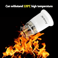Miniatyrbild 3 av 5: B22 till E27 Sockelomvandlare, Sockeladapter för LED-lampor och halogenlampor, Max Effekt 200W, 0~250V, 120 Grader Värmebeständig, 5-pack.