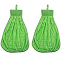Miniatyrbillede 1 af 3: 2 stk. Vandabsorberende Håndklæder Små Håndklæder Til Køkken Badeværelse Grøn 40X30CM Green 40X30CM