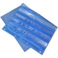 Miniatyrbillede 2 af 2: 1 stk Transparent Lommekort Opslagstavle Hængende Opbevaringspose Undervisningskort Lomme Blå 110X70X0.5CM Blue 110X70X0.5CM