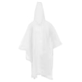 Miniatyrbild 2 av 4: Portabel Vuxen Poncho Bekväm Regnrock Regnponchos För Kvinnor Utomhustillbehör Vit 125x125x0.1cm White 125x125x0.1cm