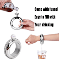 Miniatyrbillede 3 af 5: Diamantbesat Farvet Armbånds Flaske Bangle Flasker Kreativ Rustfrit Stål Og Hip Flask