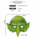 Pikkukuva 5 / 5: Noidan naamio Vihreä Goblin Naamio Halloween Karnevaali Juhla Asu