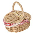 Miniatyrbillede 1 af 2: 1 stk Flettet Kurv Frugt Brød Grøntsags Kurv Picnic Hjem Kurv Assorteret Farve 126x18x15cm Assorted Color 1 26x18x15cm