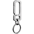 Miniatyrbillede 1 af 5: Titanium nøglering med oplukker, taljehængende spænde, EDC udendørs rygsæktilbehør (1 stk., grå)