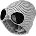 Miniatyrbillede 1 af 5: Unisex Strikket Goggles Beanie - Vinter Stilfuld Skull Varmt Hætte, Udendørs Sportsmode Fleeceforet Strækbar Hat