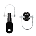 Miniatyrbillede 5 af 5: Cykeltrailer Hitch Connecto Kobling Cykeladapter til børnetrailere, kæledyrscykeltrailere, sort adapter