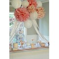 Miniatyrbild 3 av 5: Papperslykta (vit 4 tum (10 cm) 12 stycken)