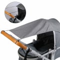 Miniatyrbild 3 av 5: Grå 50x30x67cm Vagn Solskydd Babyvagn Solskydd, Universal Barnvagn Solskydd för Barnvagn, Buggy och Vagga, Solvagn